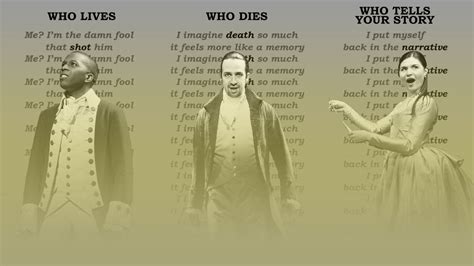 Hamilton: Who Lives Who Dies Who Tells Your Story.
